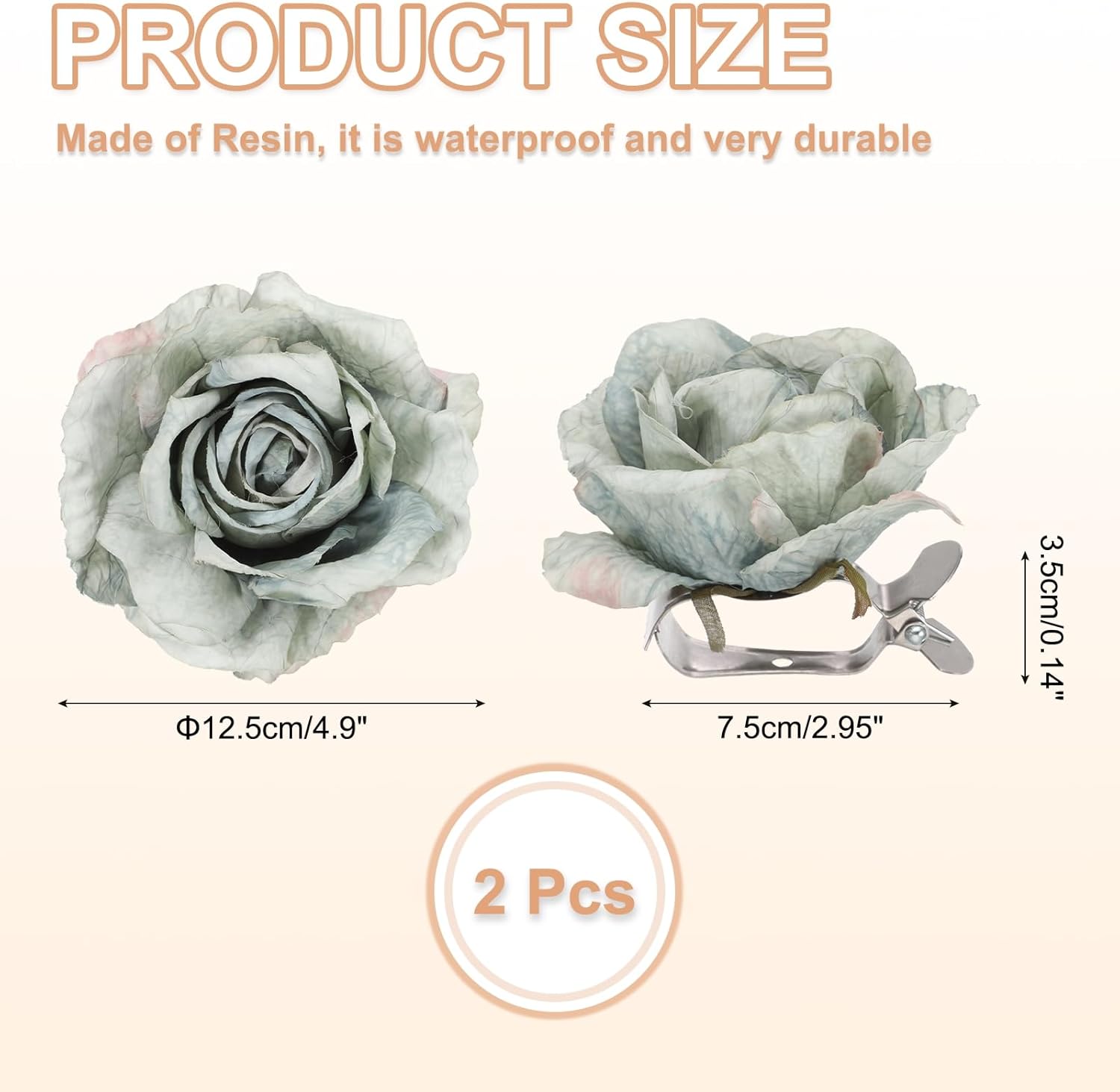 PATIKIL Rose Flower Curtain Tiebacks 2 Pcs Green Modern Holdbacks