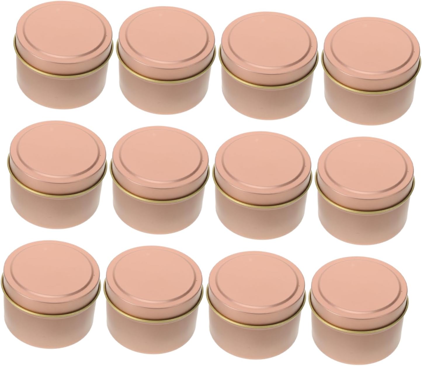 Happyyami 12pcs Empty Candle Jars with Sealing Lid