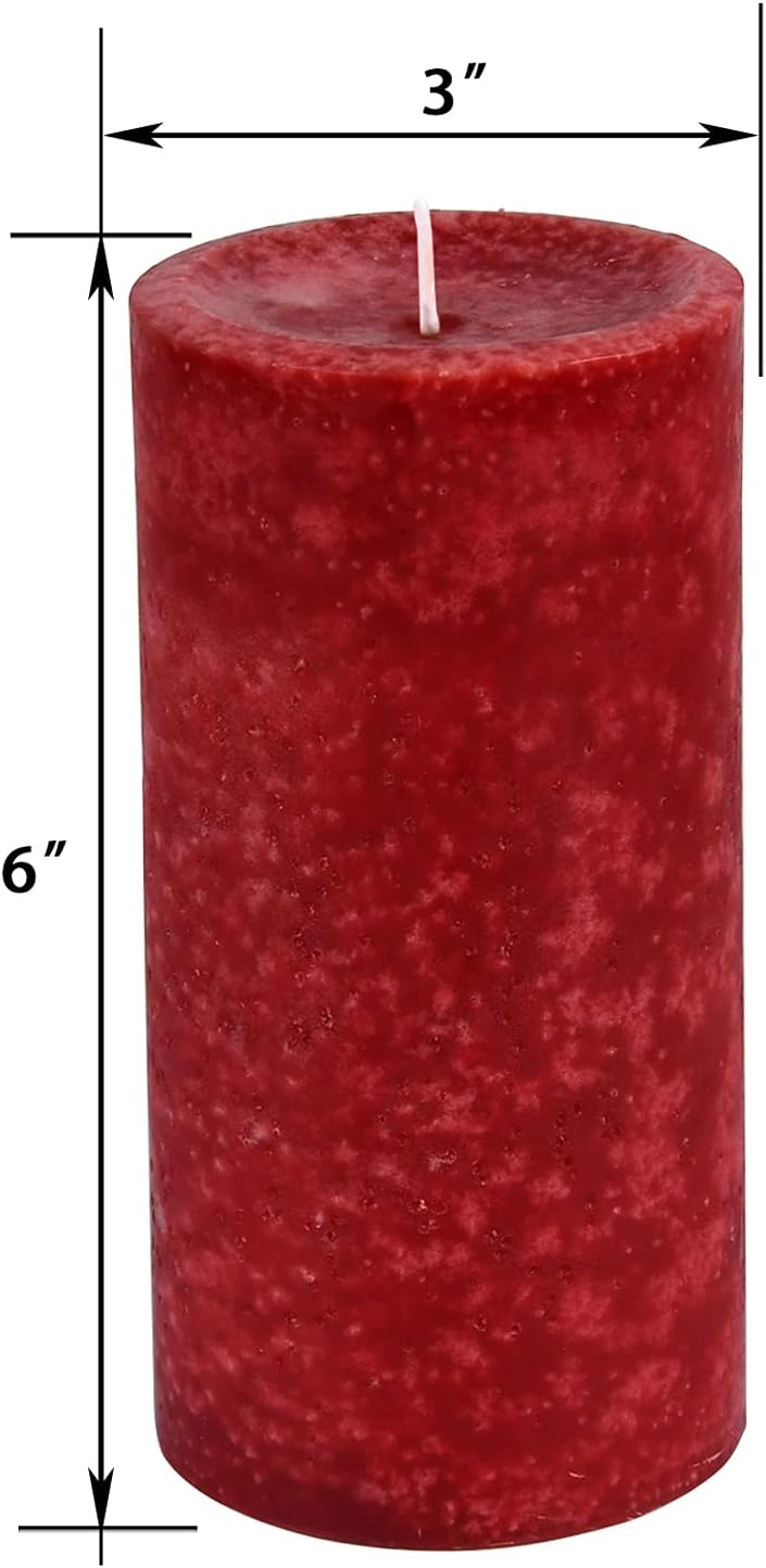 6 Inch Apple Crisp Scented Pillar Candle 1