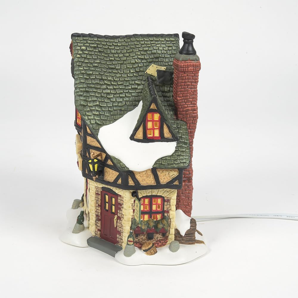 Department 56 Dickens Village Tipler Agent Wine Spirits Building Porcelain