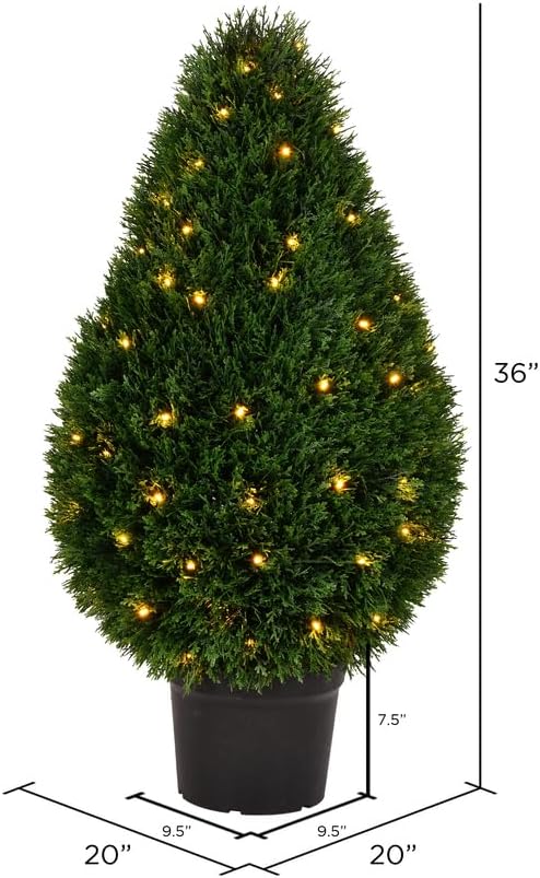 Vickerman 36 High Cedar Teardrop Bush
