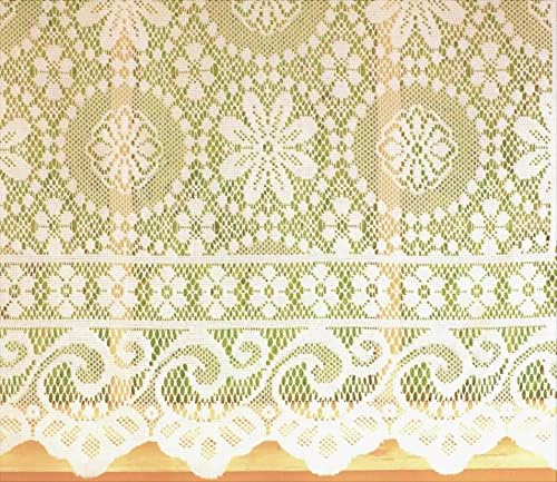 Todays Curtain Hopewell Premium Lace Panel 84 Inch Cream