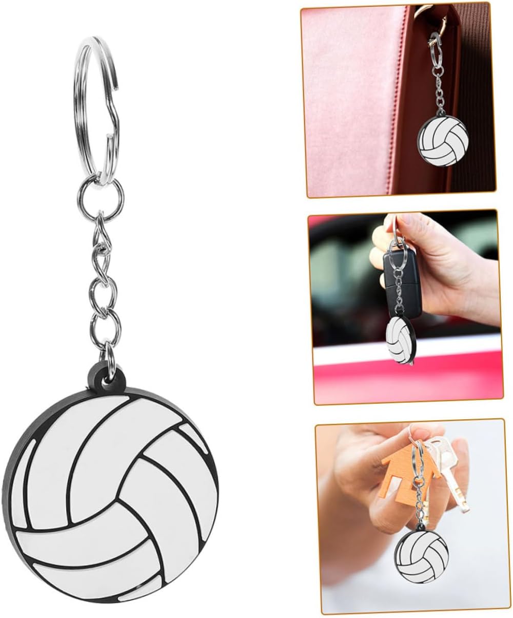 Volleyball Keychain Sports Party Favor Lightweight Keyring for Backpacks