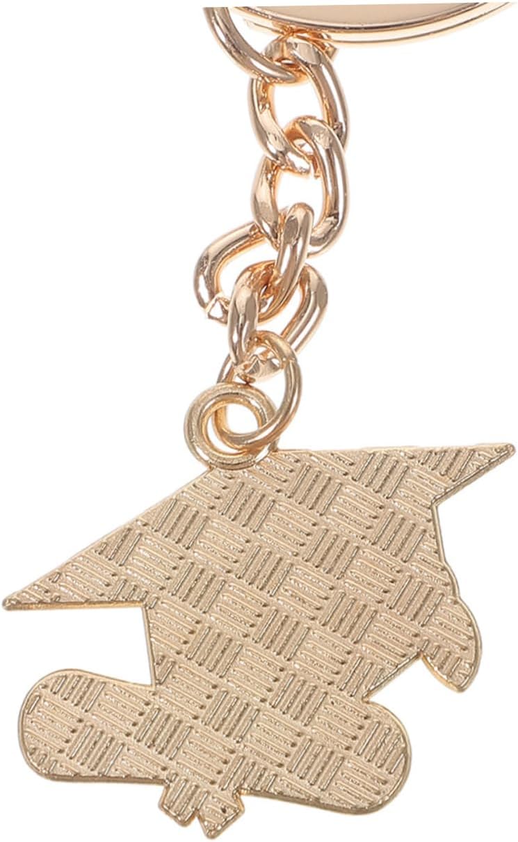 5pcs Zinc Alloy Graduation Cap Keychain Charms