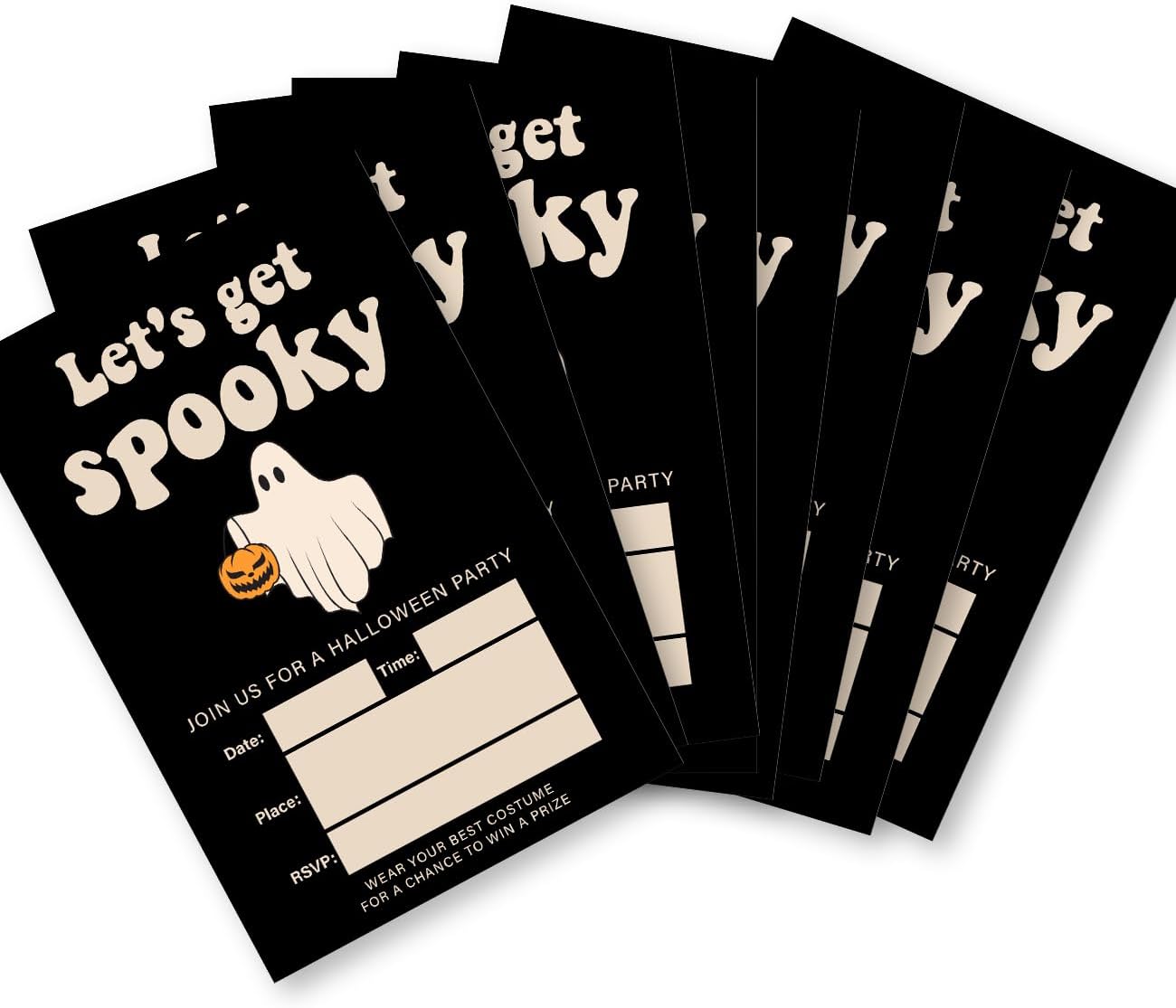 Spooky Halloween Party Invites with Envelopes Set of 20