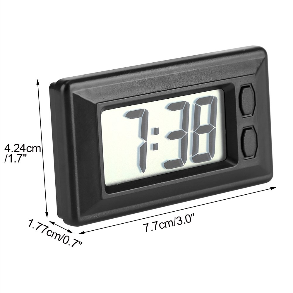Ultra Thin Digital Clock with Calendar for Car Home Office