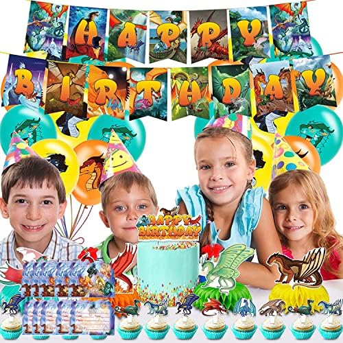 20 Wings of Fire Birthday Invitations for Kids Party Supplies