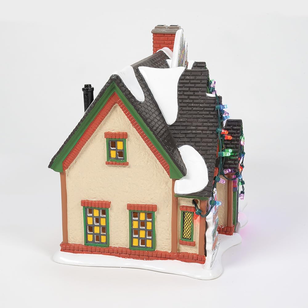 Department 56 Snow Village Grinch House Lit Building Collectible