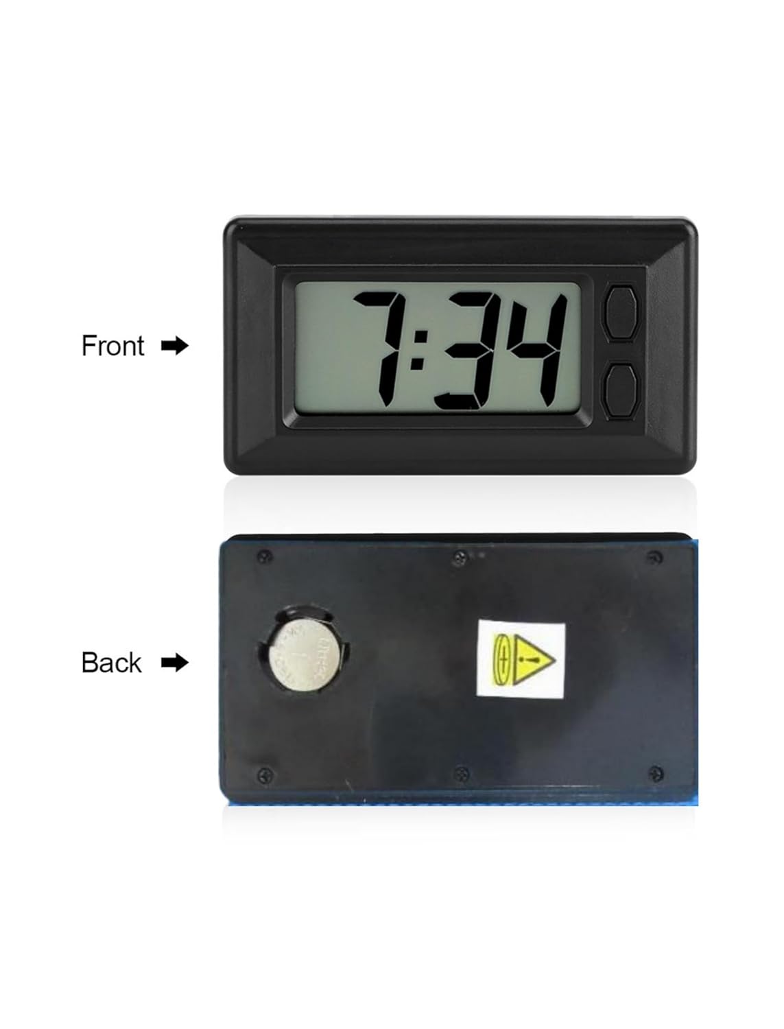 Ultra Thin Digital Clock with Calendar for Car Home Office