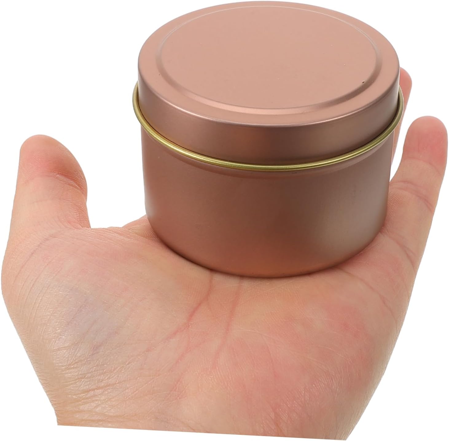 Cabilock 12Pcs 4oz Metal Candle Tins with Lids Empty DIY Containers