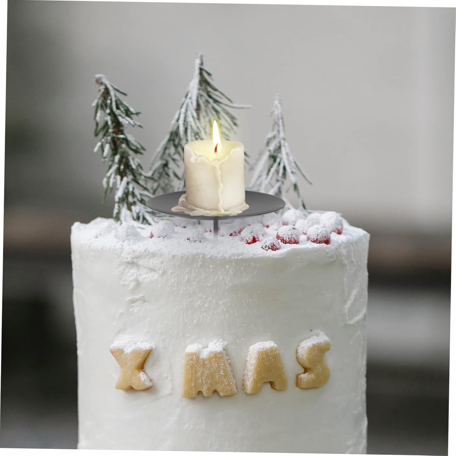 12pcs Christmas Wreath Candle Holders Set
