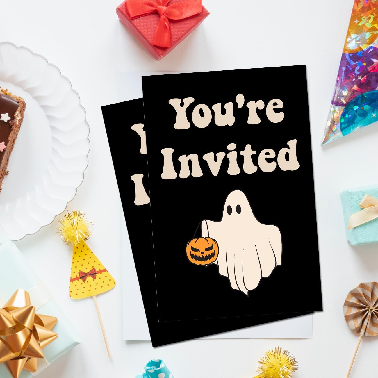Spooky Halloween Party Invites with Envelopes Set of 20