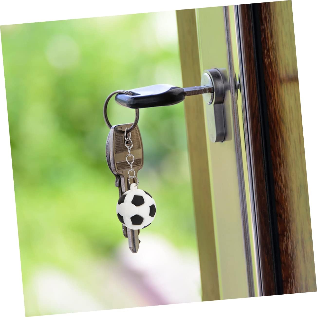 16Pcs Soccer Ball Keychains for Backpacks and Party Favors