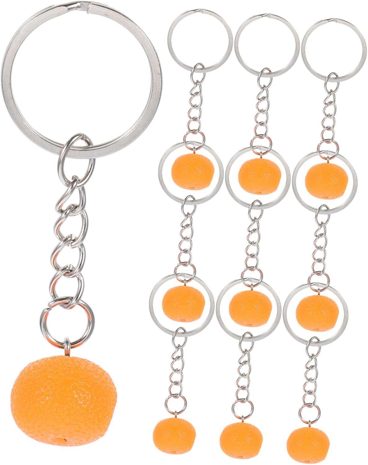 PRETYZOOM 10pcs Orange Keychain Party Favors