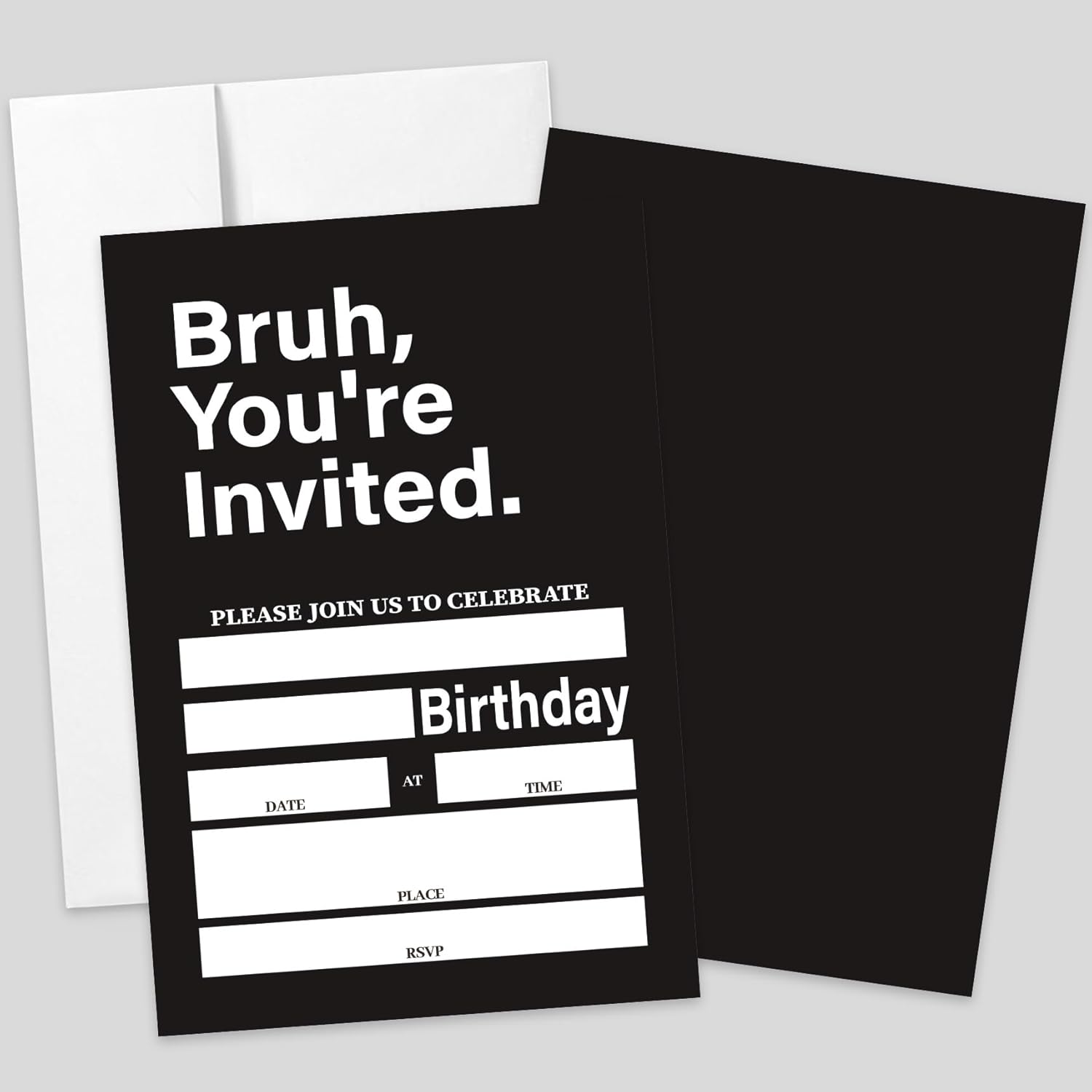 AEHIE 20 Piece Boys Birthday Invitations With Envelopes