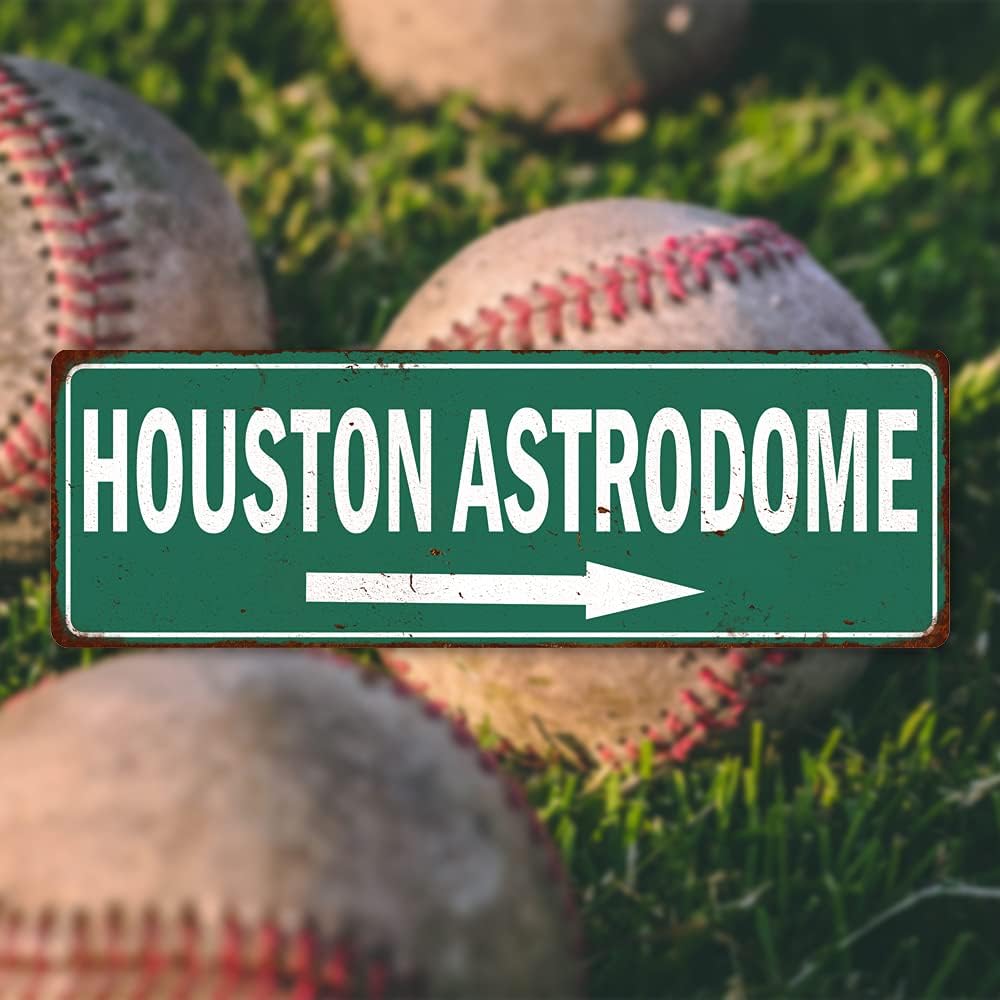 Chico Creek Houston Astrodome Metal Sign 6x18 Matte Finish