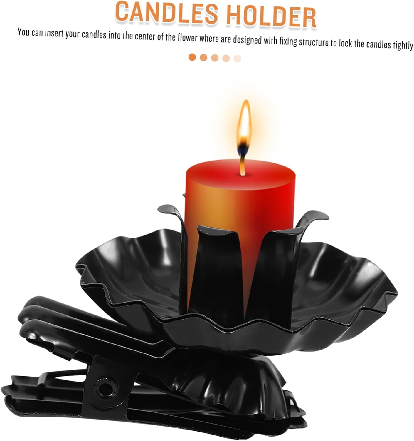 STOBAZA 10pcs Metal Candle Clips for Christmas Tree