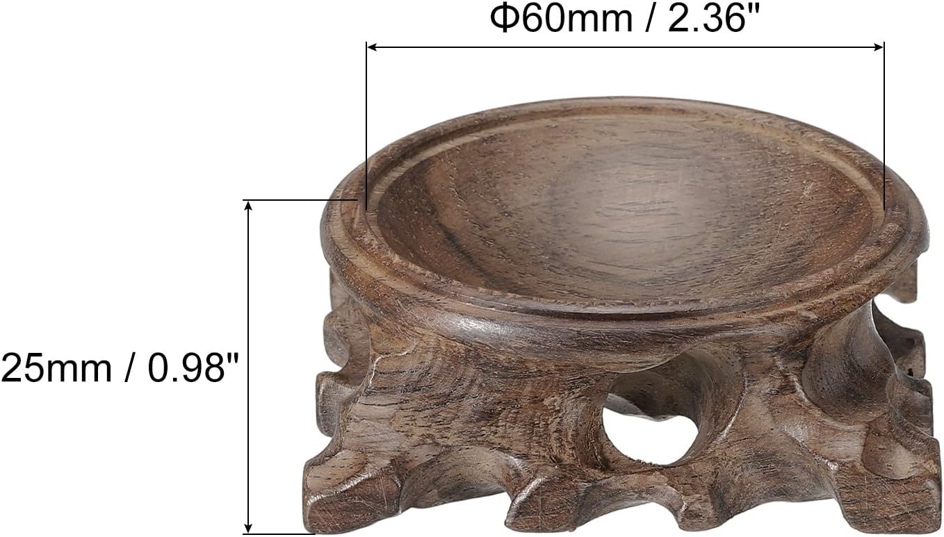MECCANIXITY Wooden Ball Display Stand 60mm Black