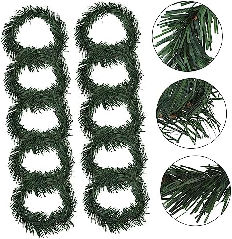 10pcs Artificial Pine Candle for Christmas Decor Centerpiece Wreaths