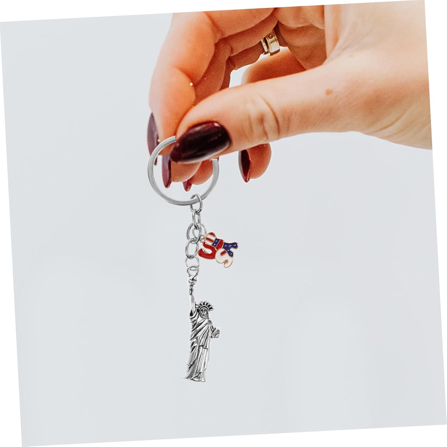 CHILDWEET USA Flag Keychain Pendant Lightweight Travel Souvenir