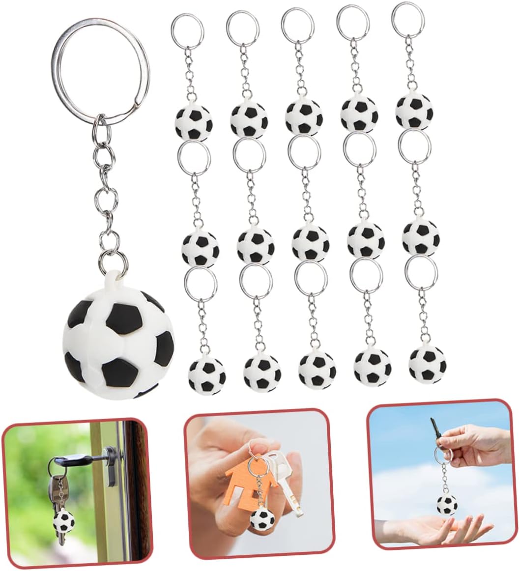Soccer Themed Keychain for Boys and Girls Keyring