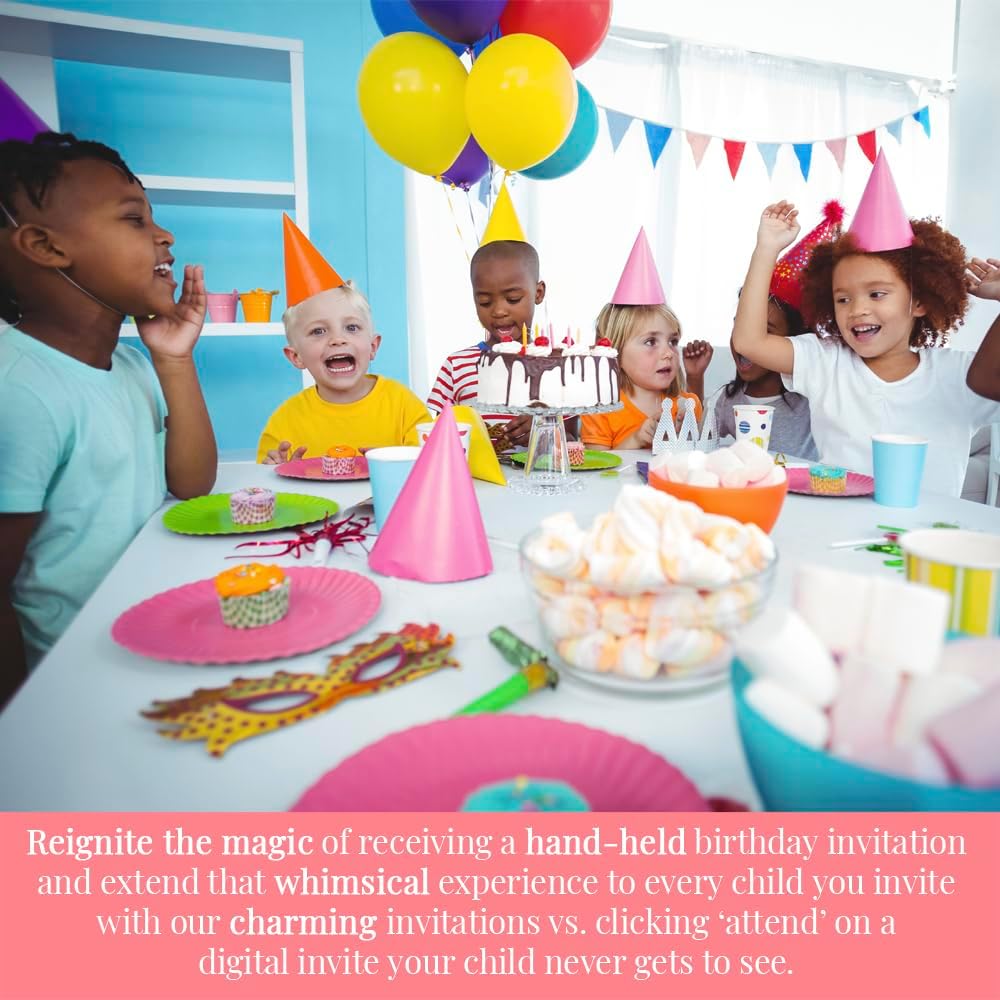 Amanda Creation Axolotl Birthday Invites 8 Pack 5x7