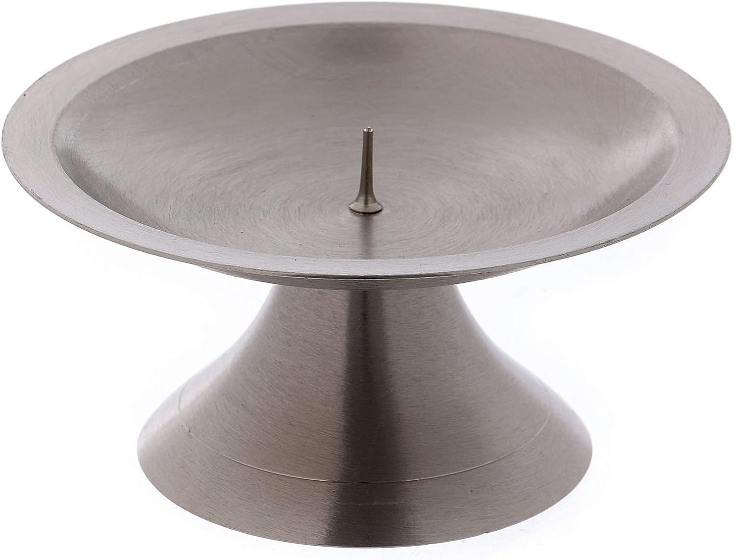 Circular Base Candle Holder with Spike 4 14 Inches