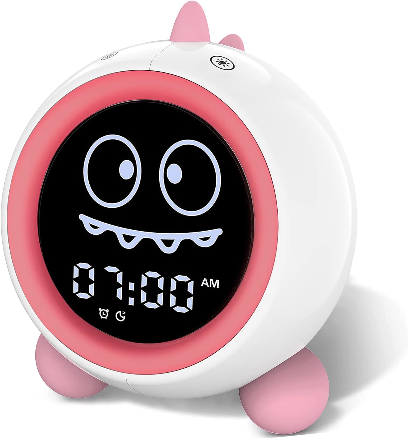Kids Dinosaur Alarm Clock with Night Light and Sound Machine