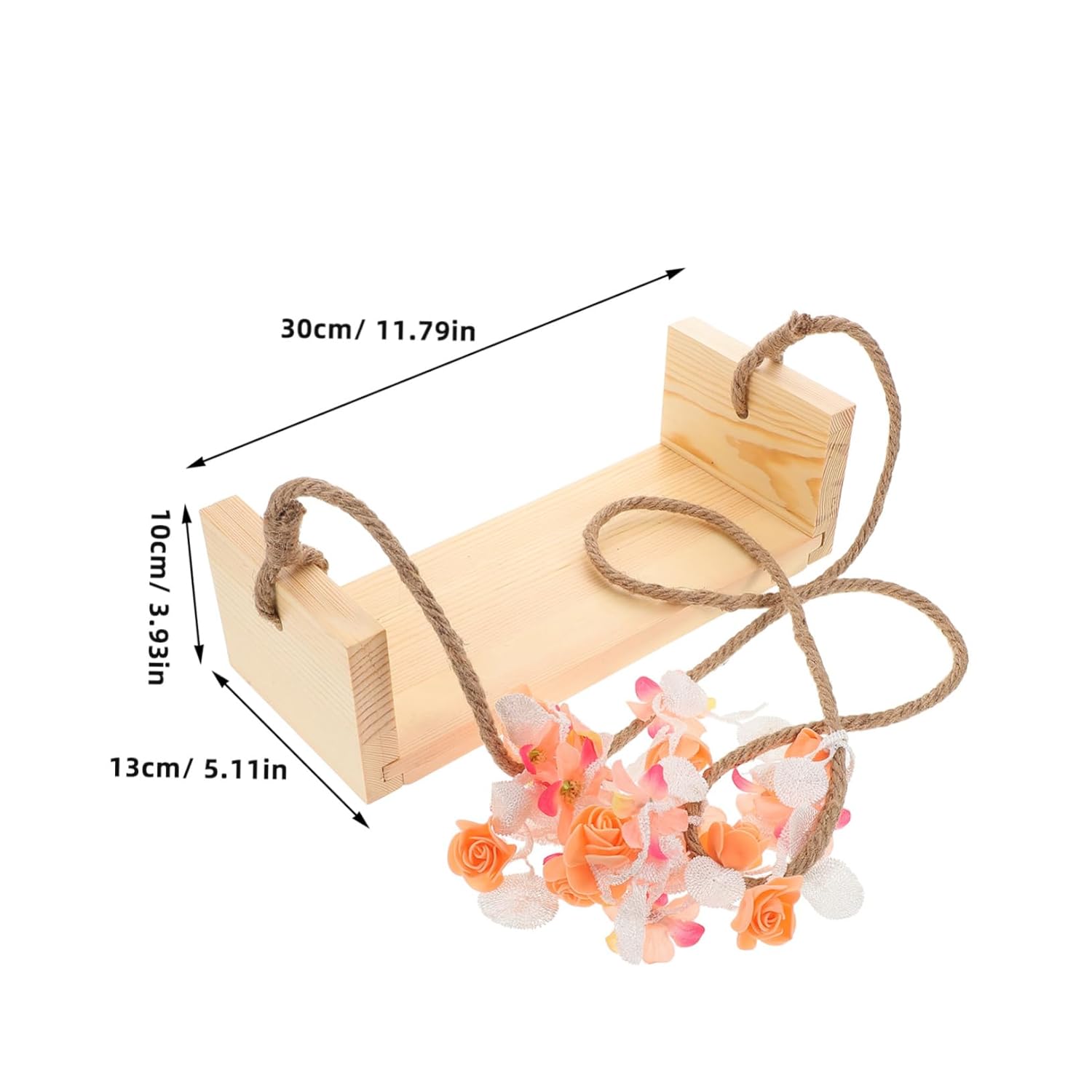 Wooden Swing Prop for Newborn Photography