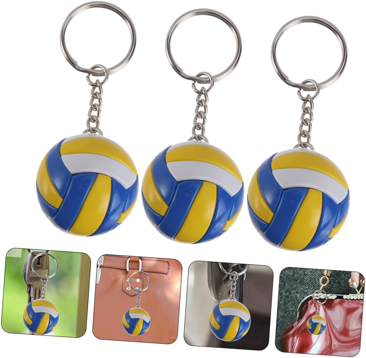 Adorable Volleyball Keychain Pendant for Fans and Players