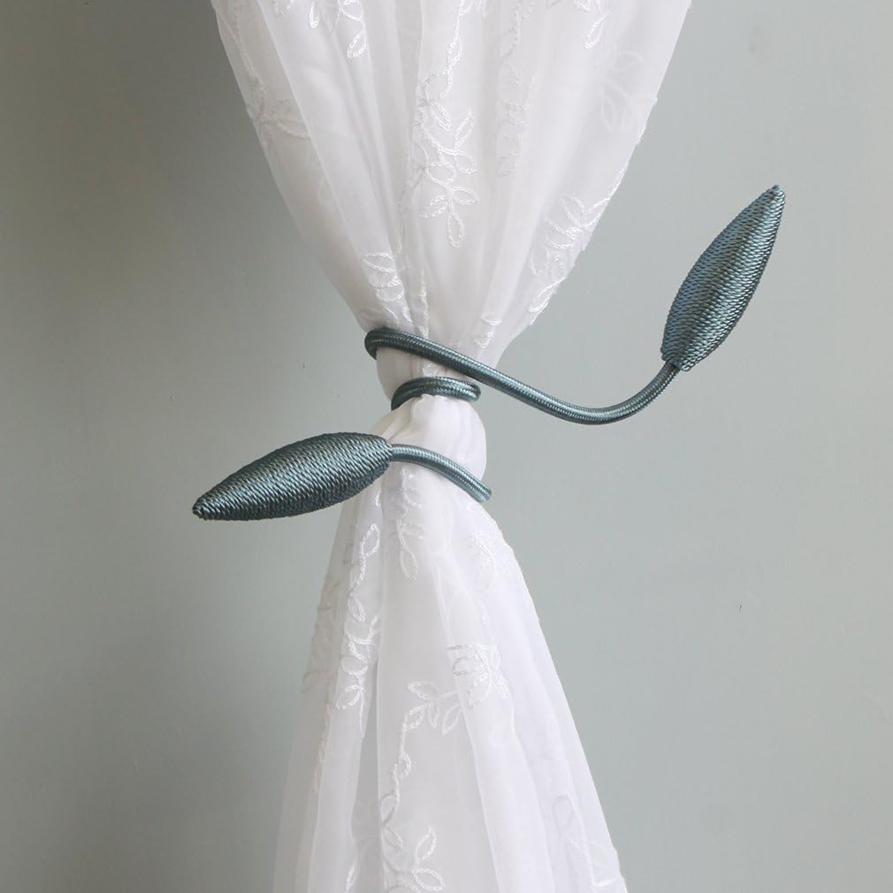 Valea Home 4 Piece Curtain Tiebacks in Teal