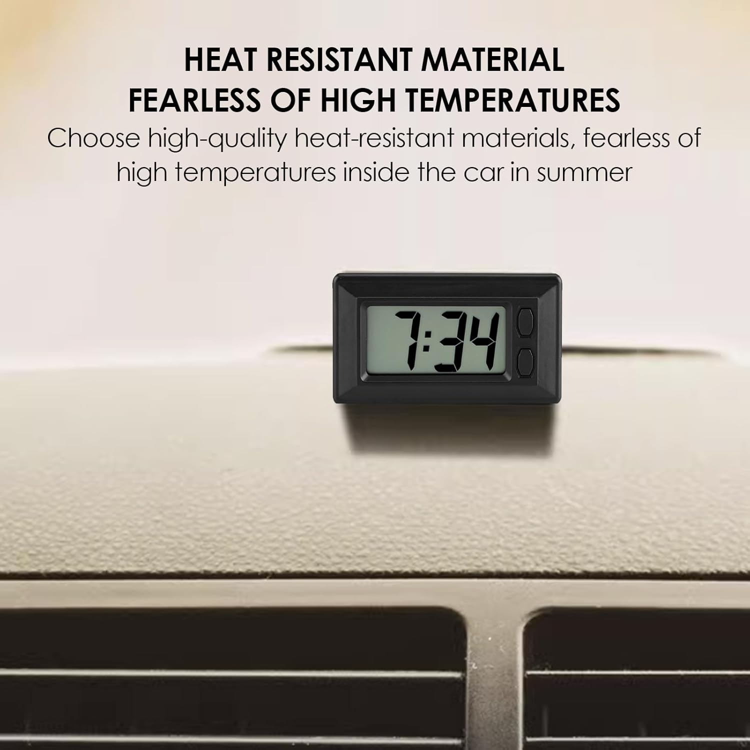 Ultra Thin Digital Clock with Calendar for Car Home Office
