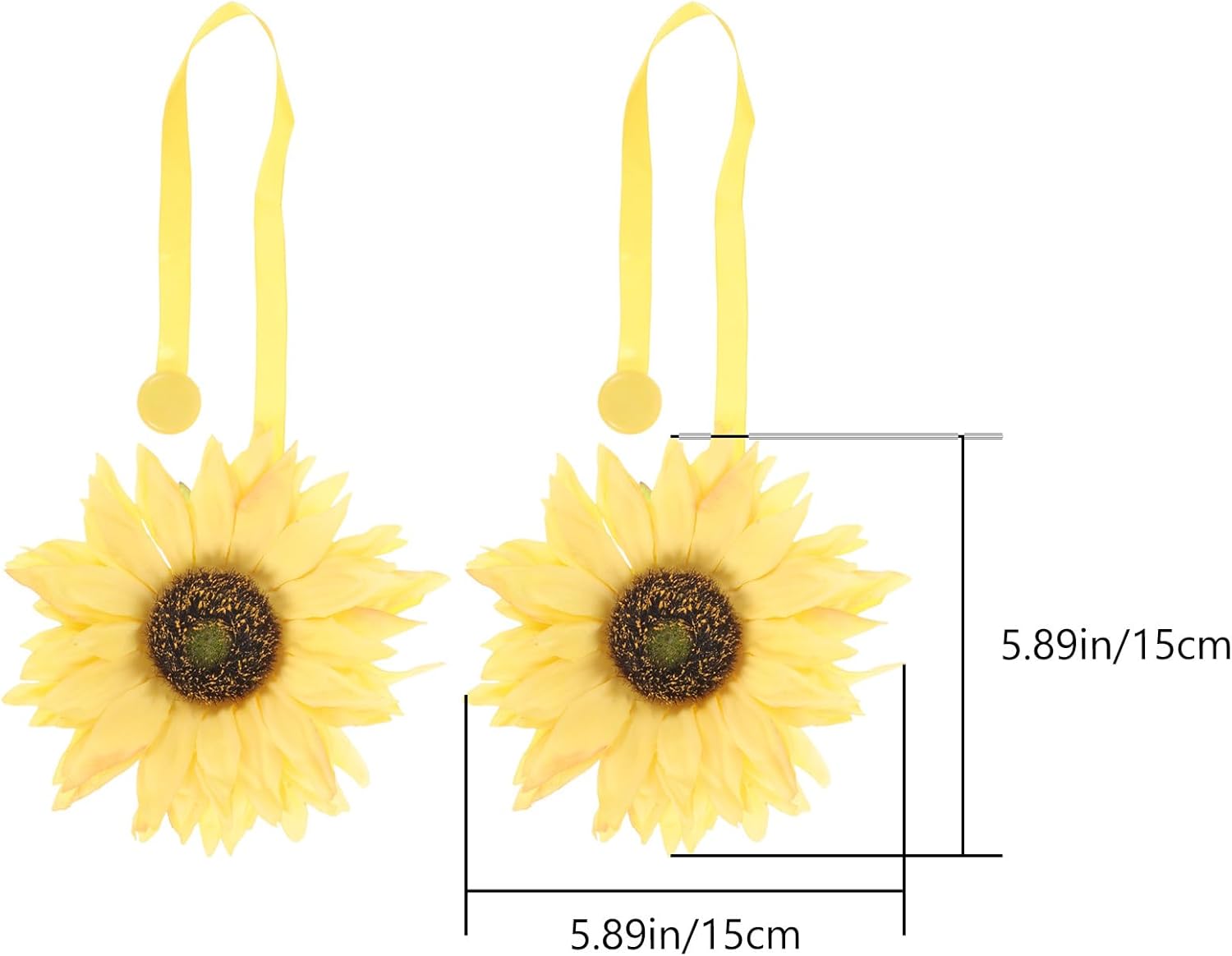 Sunflower Curtain Holdbacks for Summer Windows