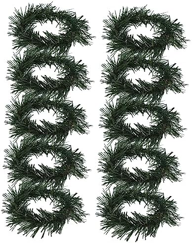 10pcs Artificial Pine Candle Wreaths for Christmas Decorations