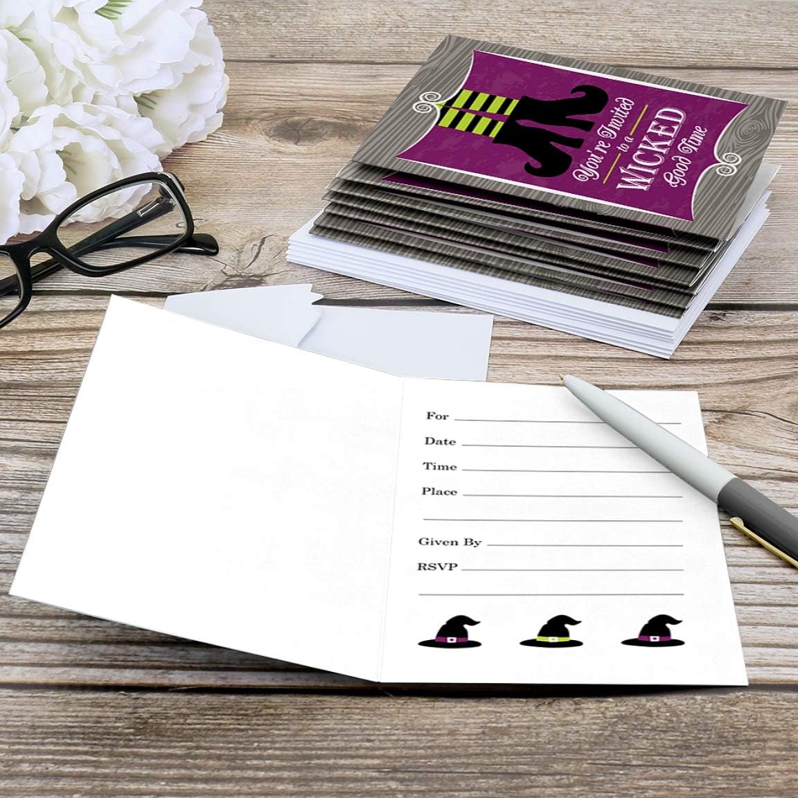 Big Dot of Happiness Halloween Party Invitations 8 Count