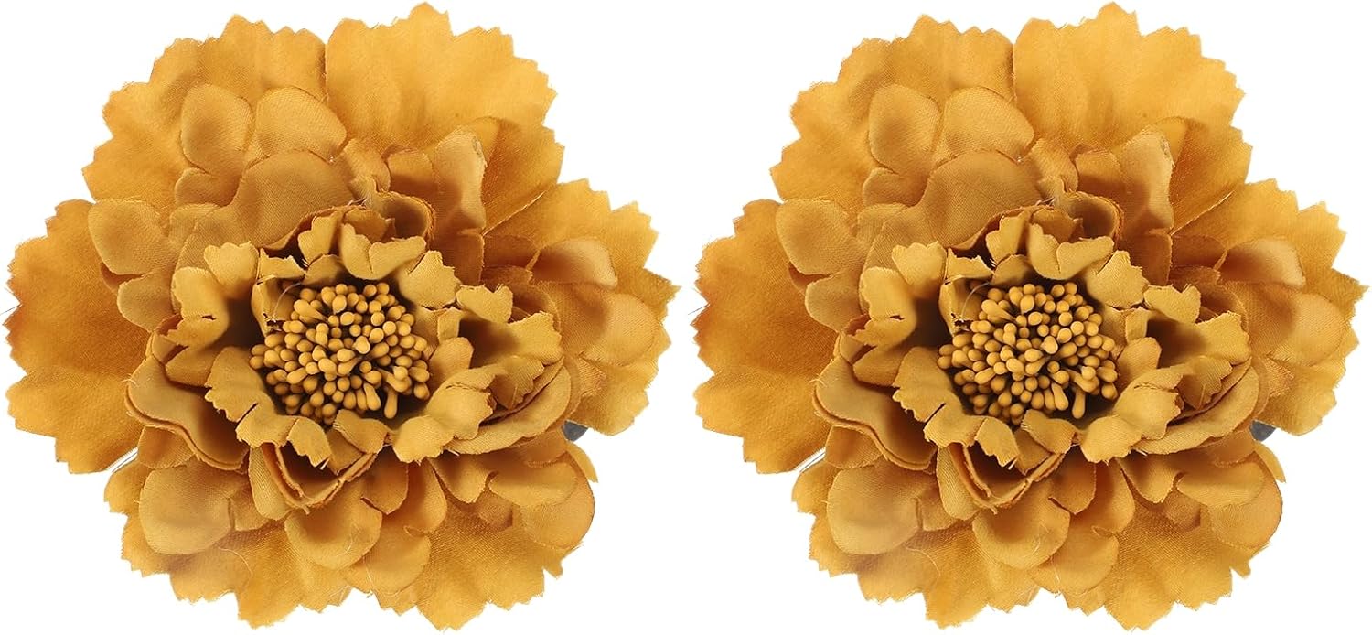 PATIKIL Flower Curtain Tiebacks 2 Pack Coffee