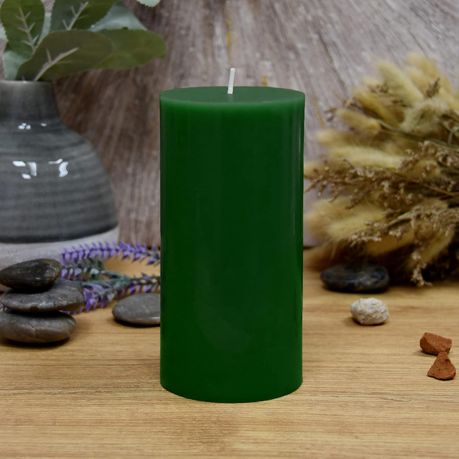 Zest Candle 6 Inch Hunter Green Pillar Candle
