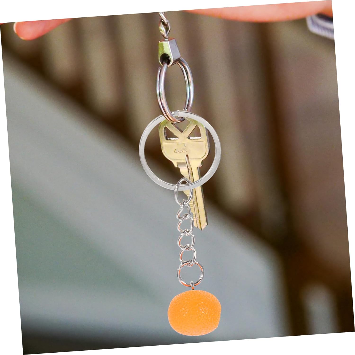 PRETYZOOM 10pcs Orange Keychain Party Favors