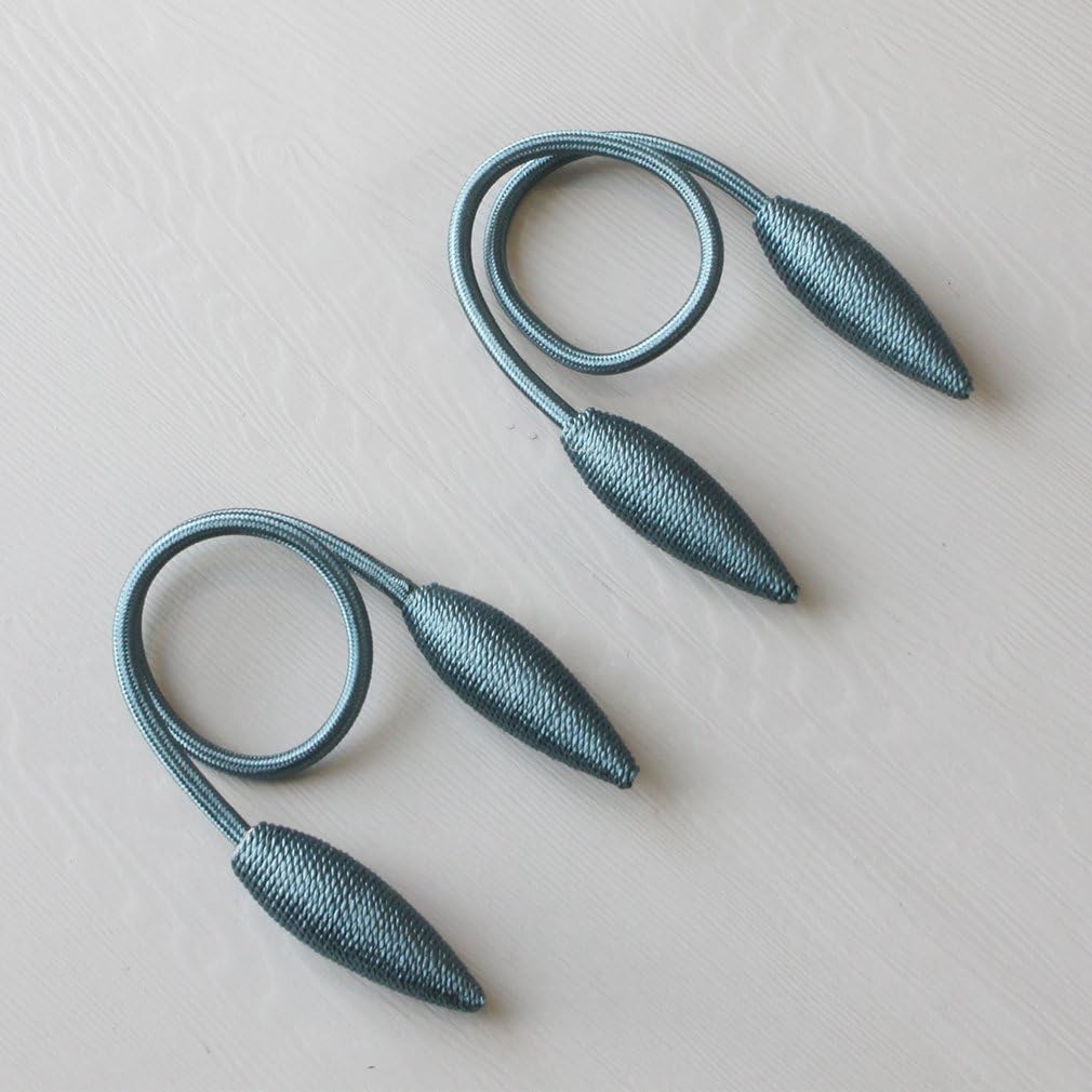 Valea Home 4 Piece Curtain Tiebacks in Teal