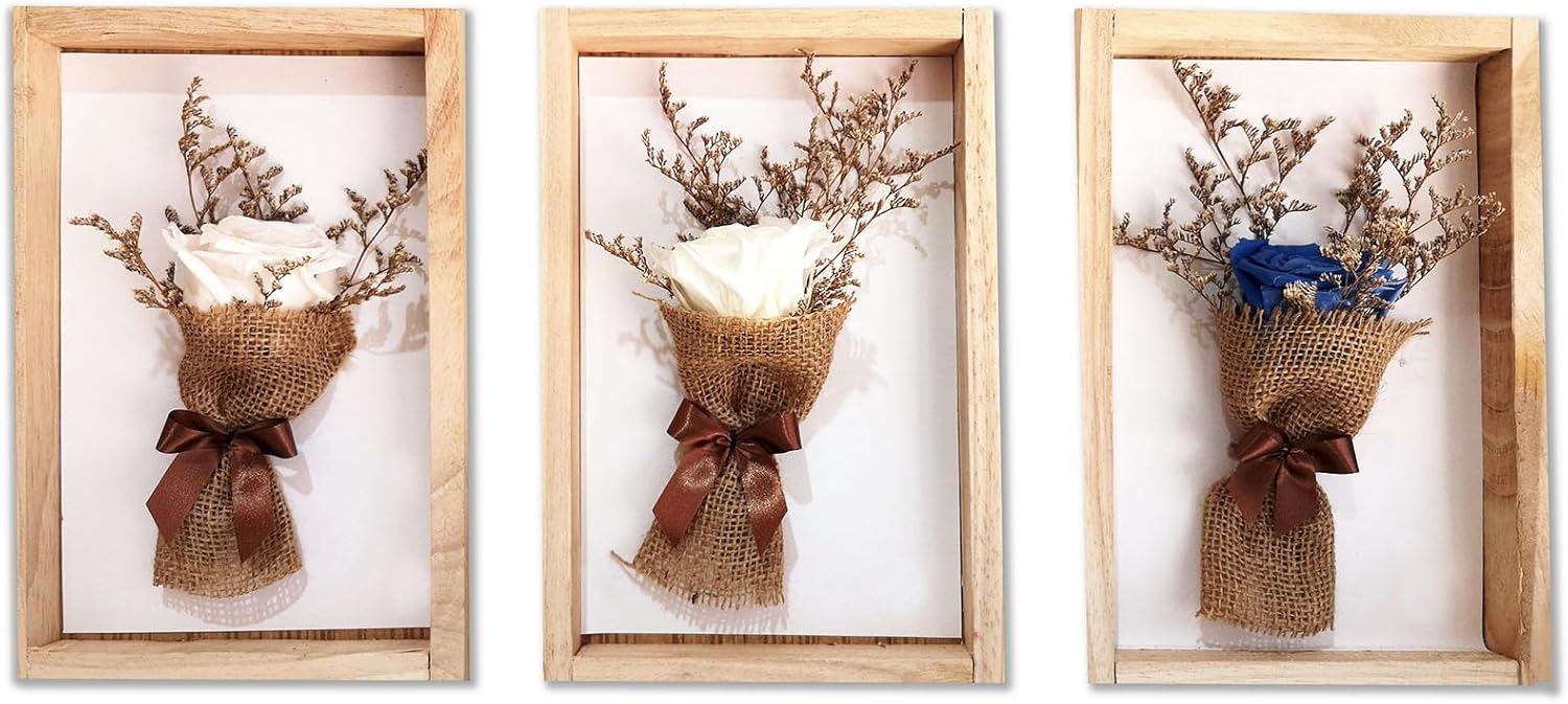 PATIKIL 8x8 Shadow Box Frame Brown