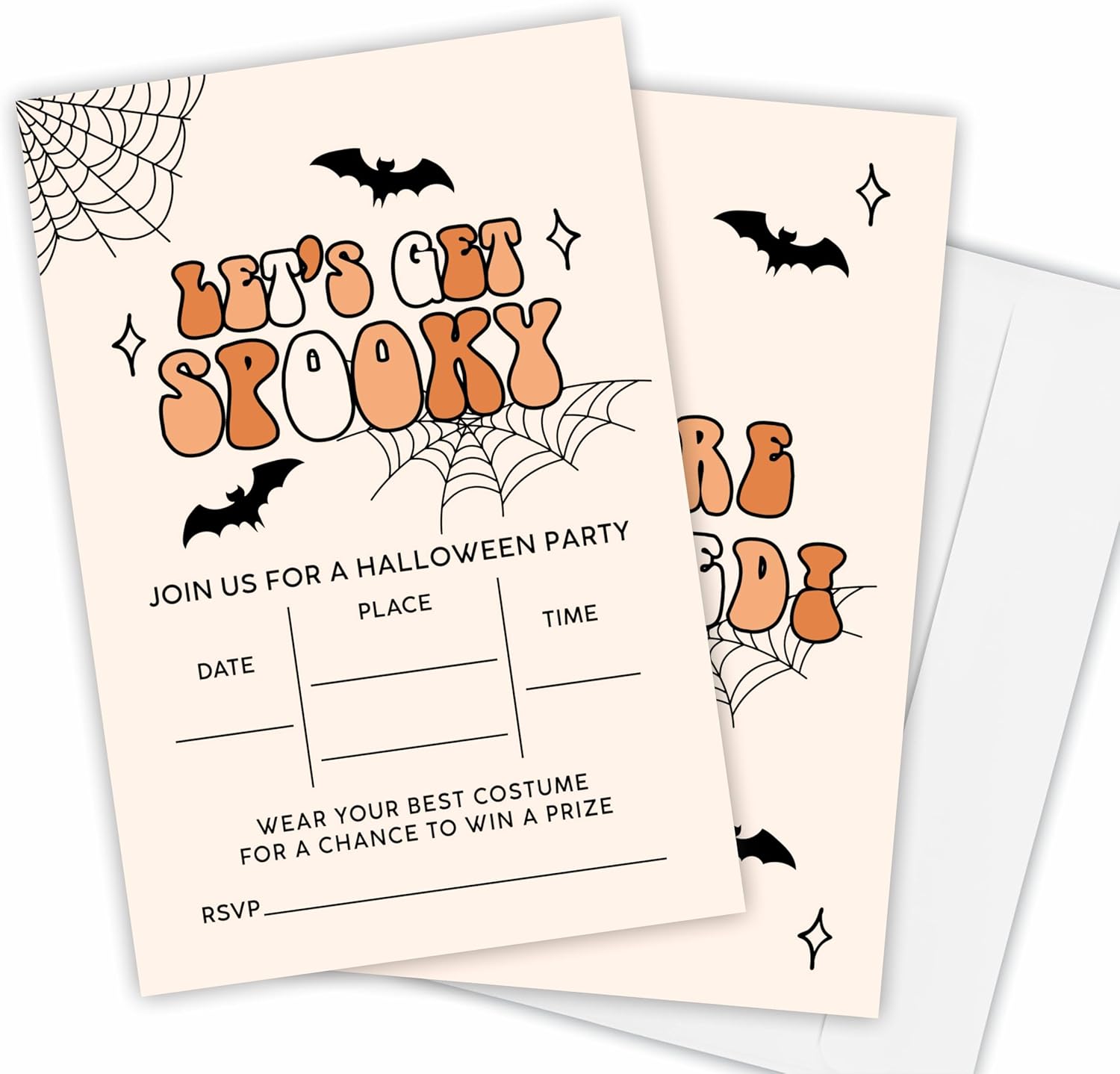 Spooky Halloween Party Invitations 25 Double Sided