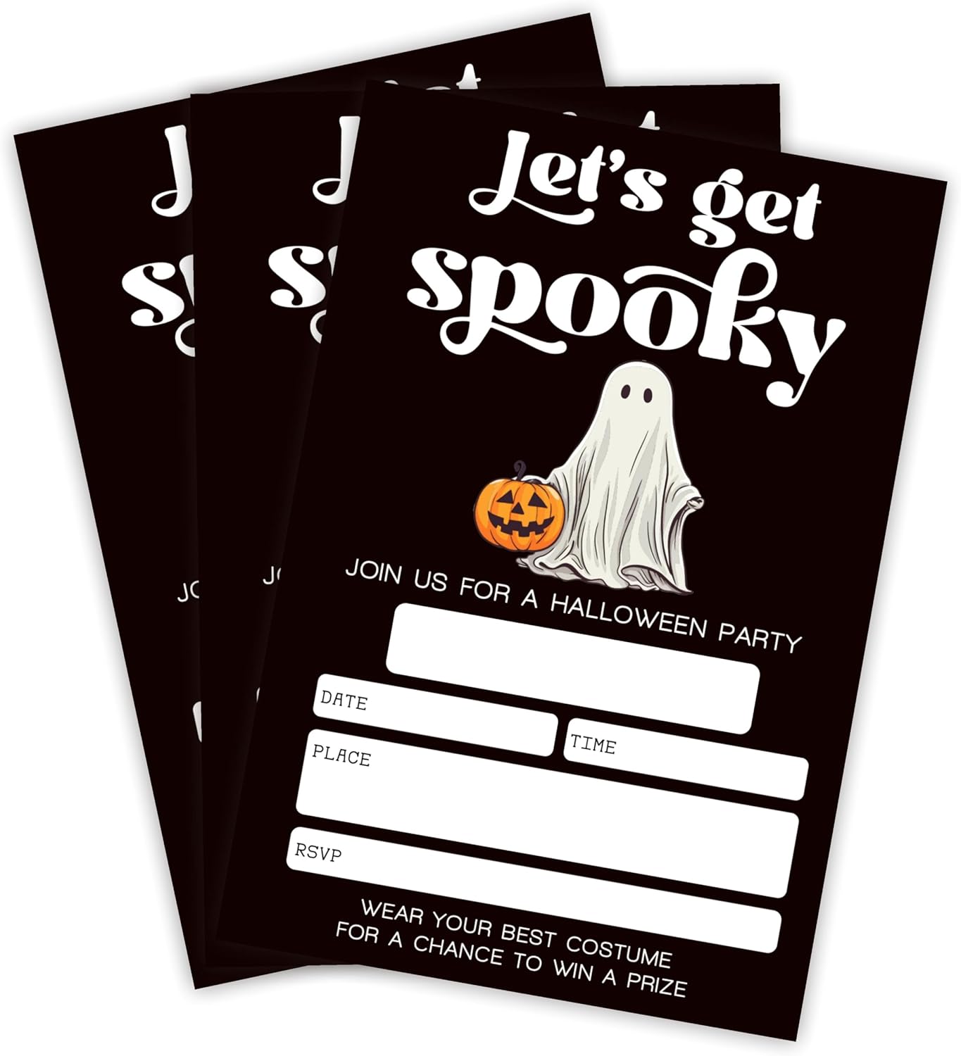 EXW Halloween Party Invitations With Envelopes - 20 Set 1