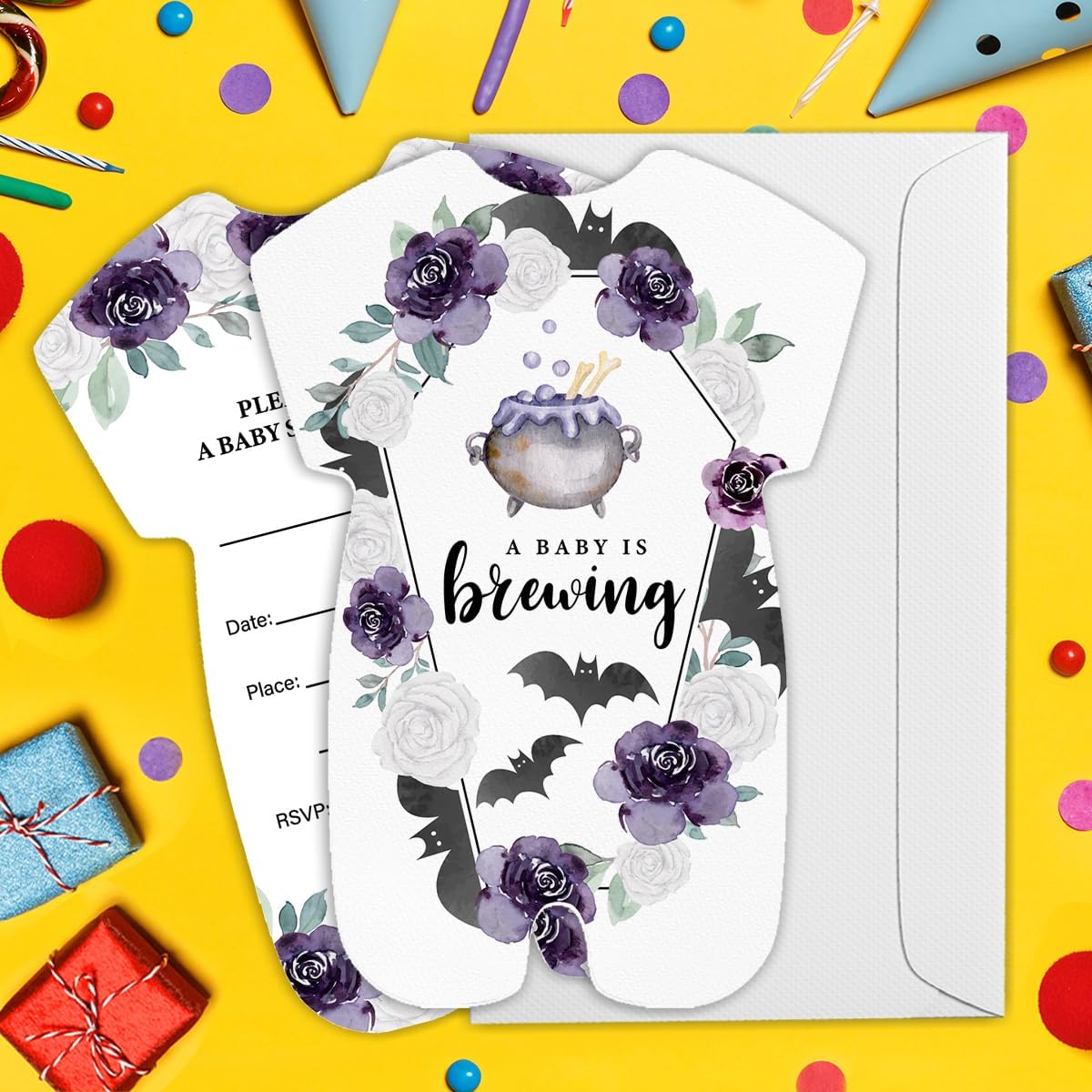 Magic Wizard Baby Shower Invitations With Envelopes 20 Count