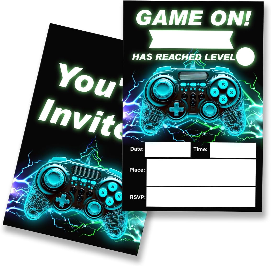 EUDOSI Birthday Party Invitations Set of 20 Double Sided