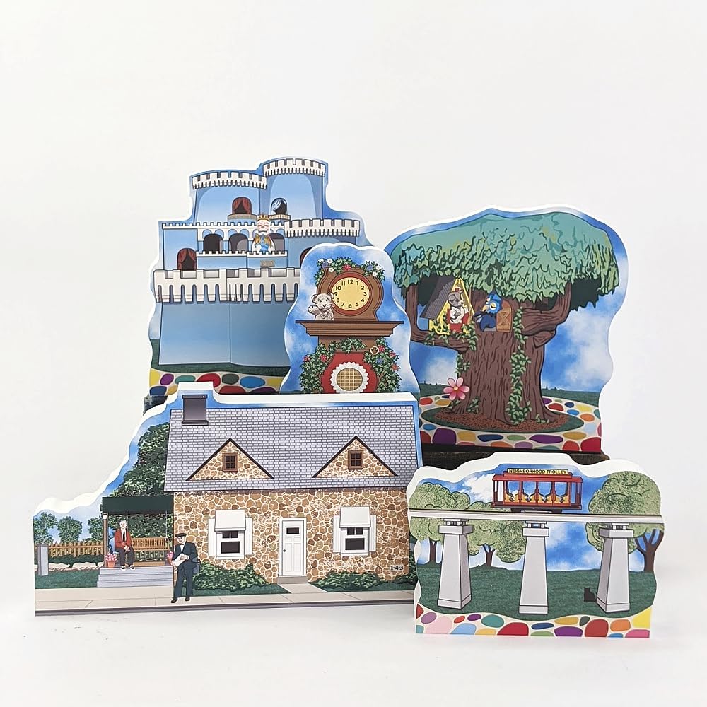 Cats Meow Village Mister Rogers Trolley Collectible