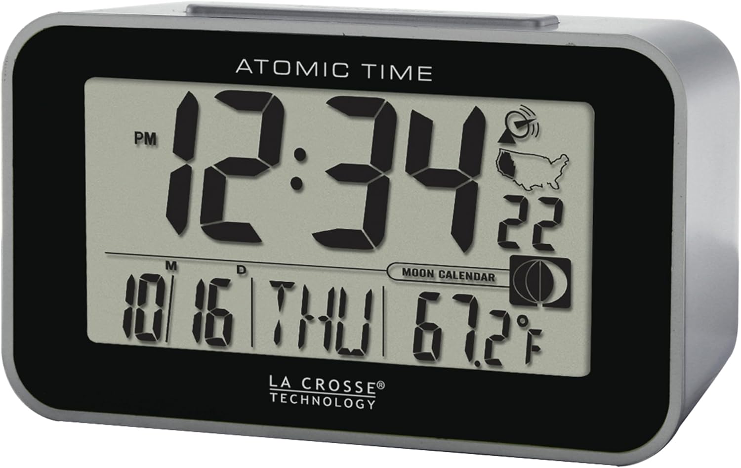 La Crosse Technology Atomic LCD Alarm Clock 617-1270