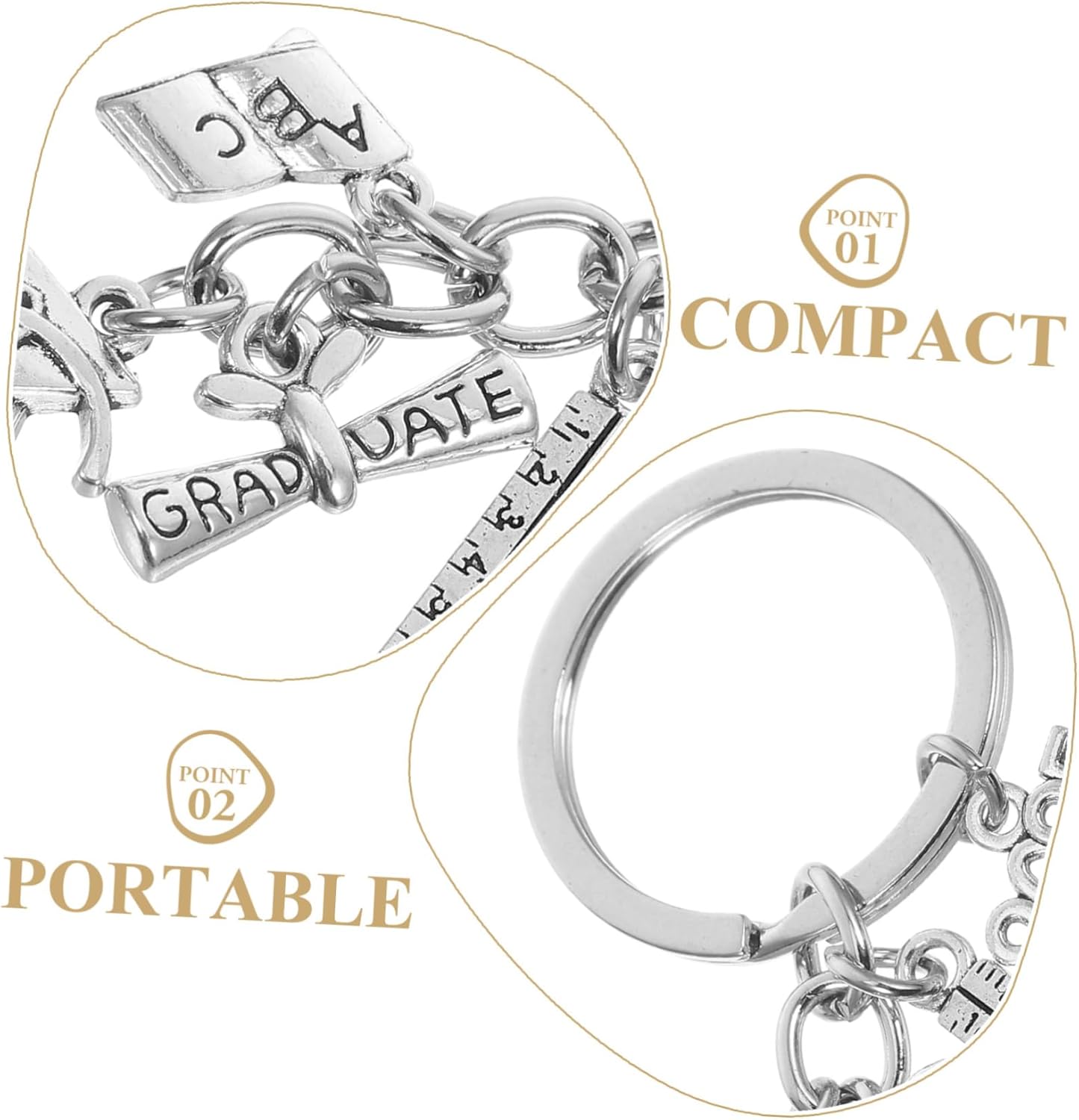 VILLFUL Graduation Keychain for Boys Girls Friends