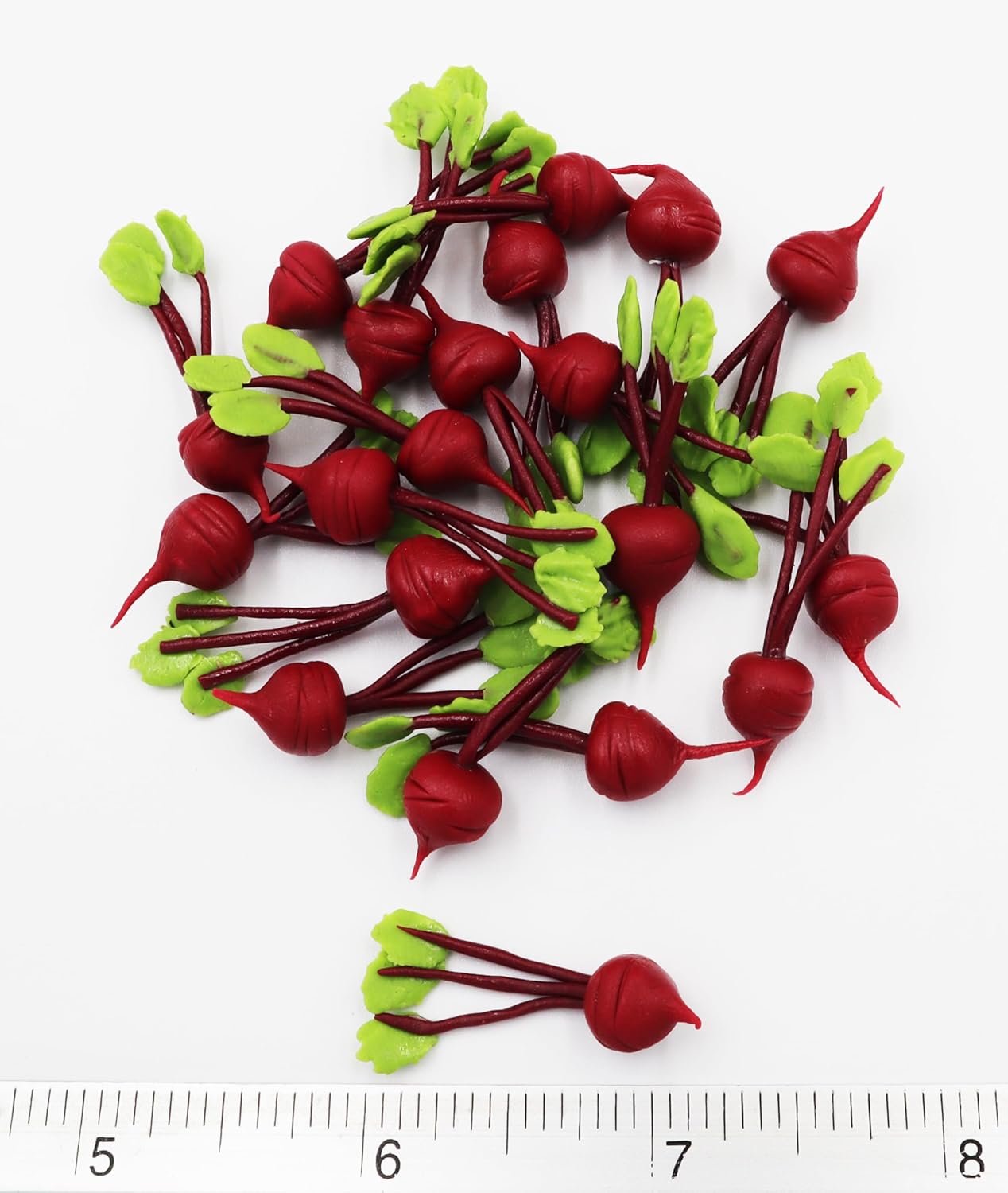 ThaiHonest 20 Pcs Artificial Mini Beetroot Decorations
