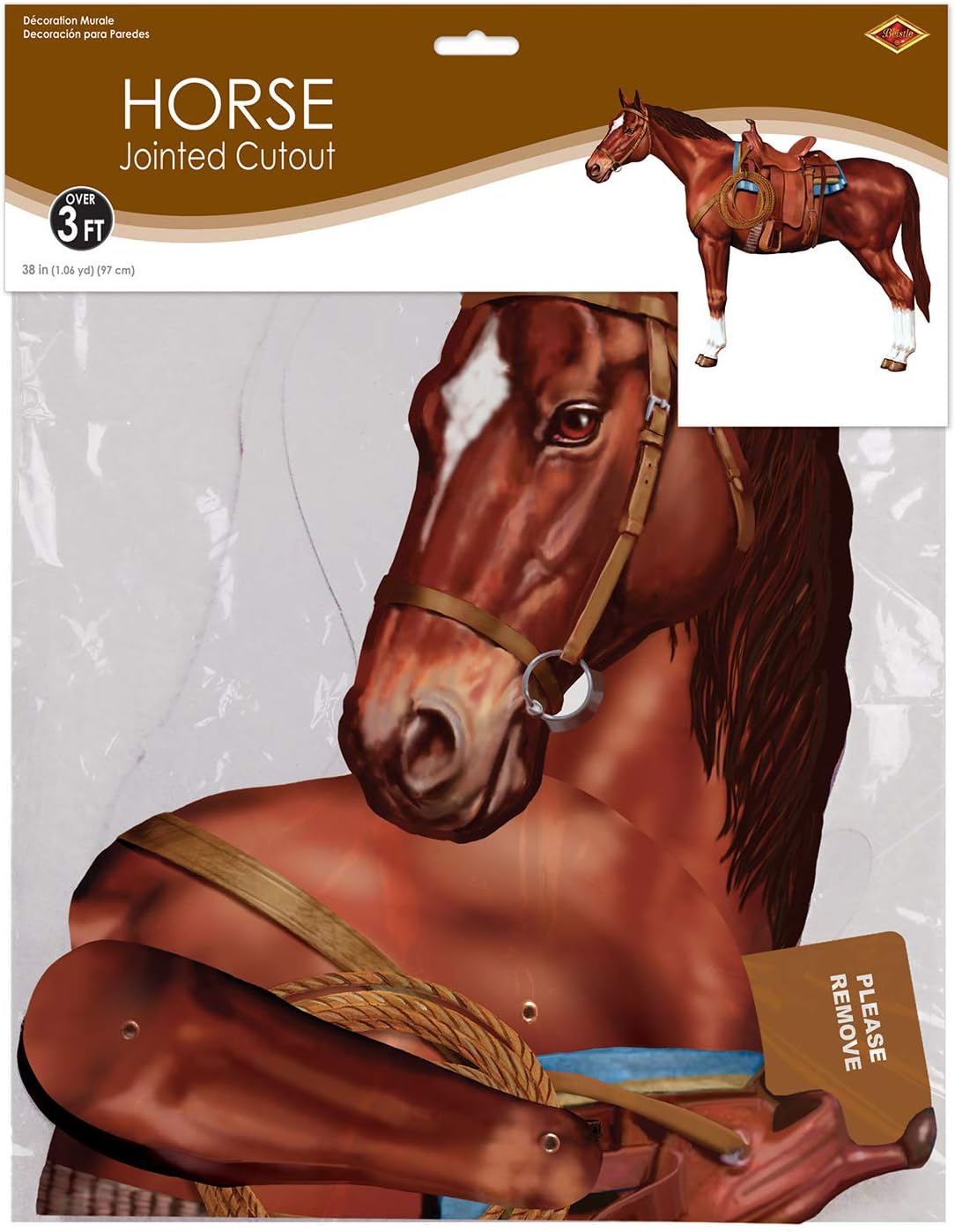 Beistle Jointed Horse Party Accessory 1 Count