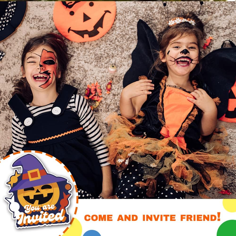 Deluxe Halloween Party Invitations 25 Cards with Envelopes